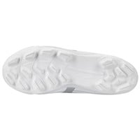 Mizuno Youth Cusion Revo Finch TPU Molded Cleat, White/Silver