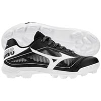 Mizuno Youth Cusion Revo Finch TPU Molded Cleat, Black/White