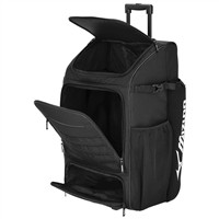 Mizuno Samurai Catchers Wheeled Bat Pack, Black