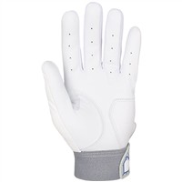 Mizuno Adult MVP Batting Gloves, White/Blue