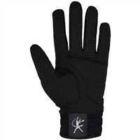 Mizuno Womens Finch Fastpitch Batting Gloves, Black/White