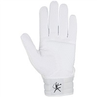 Mizuno Womens Finch Fastpitch Batting Gloves, White/Black
