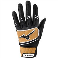 Mizuno Adult Pro Select Batting Gloves, Black