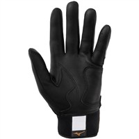 Mizuno Adult Pro Select Batting Gloves, Black