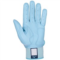 Mizuno Adult Pro Select Batting Gloves, Light Blue