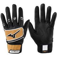 Mizuno Adult Pro Select Batting Gloves, Black