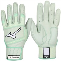 Mizuno Adult Pro Select Batting Gloves, Light Green