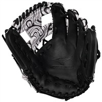 Mizuno MVP Prime M-Print 11.5in Baseball Glove (GMVP-40MP), Black/White