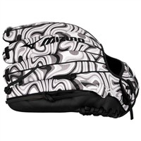 Mizuno MVP Prime M-Print 11.5in Baseball Glove (GMVP-40MP), Black/White