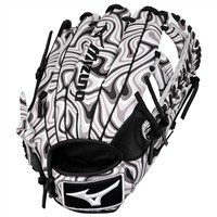 Mizuno MVP Prime M-Print 11.75in Baseball Glove (GMVP-50MP), Black/White