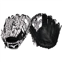 Mizuno MVP Prime M-Print 11.75in Baseball Glove (GMVP-50MP), Black/White
