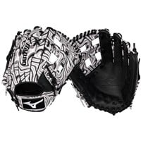 Mizuno MVP Prime M-Print 12.75in Baseball Glove (GMVP-70MP), Black/White