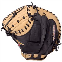Mizuno Franchise 33.5in Baseball Catchers Glove (GXC90B5), Black/Tan