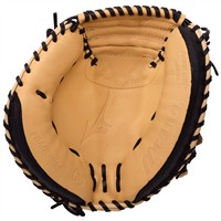 Mizuno Franchise 33.5in Baseball Catchers Glove (GXC90B5), Black/Tan