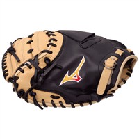 Mizuno Franchise 33.5in Baseball Catchers Glove (GXC90B5), Black/Tan