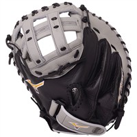 Mizuno Franchise 34in Fastpitch Catchers Glove (GXS90F5), Black/Grey