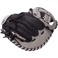 Mizuno Franchise 34in Fastpitch Catchers Glove (GXS90F5), Black/Grey