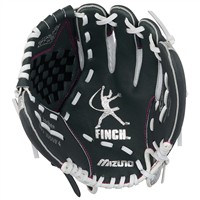 Mizuno Youth Prospect Finch 10in Fastpitch Glove (GPP1000F4), White/Black