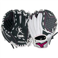 Mizuno Youth Prospect Finch 10in Fastpitch Glove (GPP1000F4), White/Black