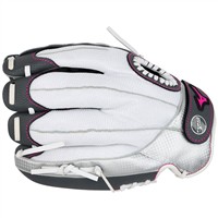 Mizuno Youth Prospect Finch 11in Fastpitch Glove (GPP1100F4), White/Black