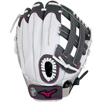 Mizuno Youth Prospect Finch 11.5in Fastpitch Glove (GPP1150F4), White/Black