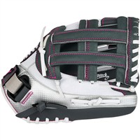 Mizuno Youth Prospect Finch 11.5in Fastpitch Glove (GPP1150F4), White/Black