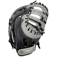 Mizuno Franchise 13in 1st Base Fastpitch Glove (GXF90F5), Black/Grey