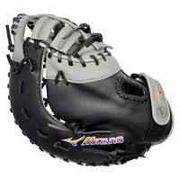 Mizuno Franchise 13in 1st Base Fastpitch Glove (GXF90F5), Black/Grey