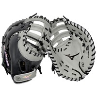 Mizuno Franchise 13in 1st Base Fastpitch Glove (GXF90F5), Black/Grey