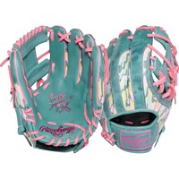 Rawlings Limited Edition Heart of the Hide ColorSync 10.0 11.5in Baseball Glove, Light Blue