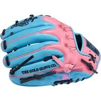 Rawlings Limited Edition Heart of the Hide ColorSync 10.0 11.5in Baseball Glove, Blue/Pink