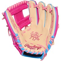 Rawlings Limited Edition Heart of the Hide ColorSync 10.0 11.5in Baseball Glove, Camel/Red