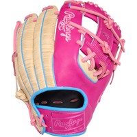 Rawlings Limited Edition Heart of the Hide ColorSync 10.0 11.5in Baseball Glove, Camel/Red