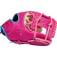 Rawlings Limited Edition Heart of the Hide ColorSync 10.0 11.5in Baseball Glove, Camel/Red
