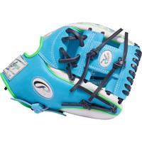 Rawlings Limited Edition Heart of the Hide ColorSync 10.0 11.5in Baseball Glove, Light Blue/White