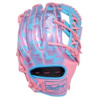 Rawlings Limited Edition Heart of the Hide ColorSync 10.0 11.75in Baseball Glove, Blue/Pink