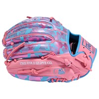 Rawlings Limited Edition Heart of the Hide ColorSync 10.0 11.75in Baseball Glove, Blue/Pink