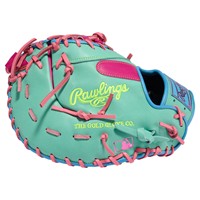 Rawlings Limited Edition Heart of the Hide ColorSync 10.0 13in Baseball Glove, Pink/Green