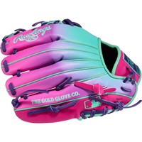 Rawlings Limited Edition Heart of the Hide Fun Burst 11.5in Baseball Glove, Pink/Green