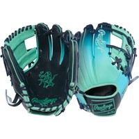 Rawlings Limited Edition Heart of the Hide Fun Burst 11.5in Baseball Glove, Navy/Green