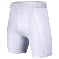 Champro Youth Take-Out Sliding Shorts, White