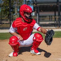 Champro Adult Optimus Select Plus Catchers Set, Scarlet