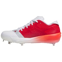adidas Mens adizero Impact LE Metal Cleats, White/Red