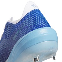 adidas Mens adizero Impact LE Metal Cleats, White/Royal