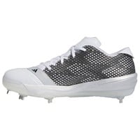adidas Mens adizero Impact LE Metal Cleats, White/Silver
