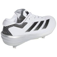 adidas Mens adizero Impact LE Metal Cleats, White/Silver