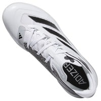 adidas Mens adizero Impact LE Metal Cleats, White/Silver