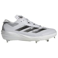 adidas Mens adizero Impact LE Metal Cleats, White/Black