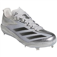 adidas Mens adizero Electric+ LE Silver Speed Metal Cleats, Silver/Black
