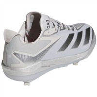 adidas Mens adizero Electric+ LE Silver Speed Metal Cleats, Silver/Black